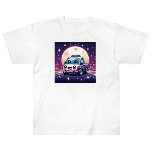 可愛い車キャラクター Heavyweight T-Shirt