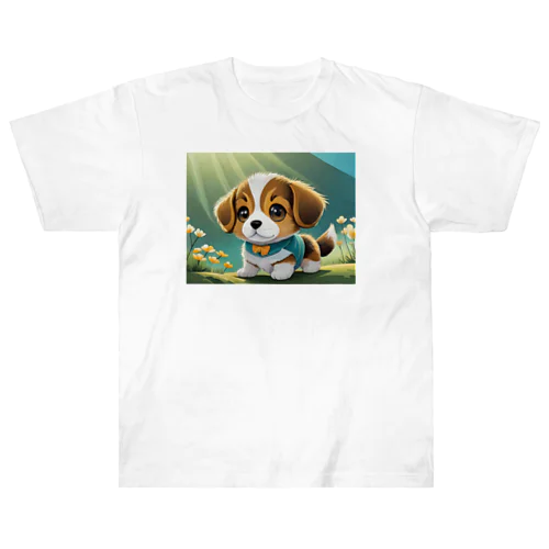 かわいい子犬 Heavyweight T-Shirt