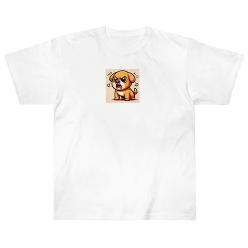 怒りん坊犬 Heavyweight T-Shirt