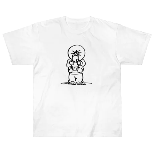 パーカーの紐締めすぎ君 Heavyweight T-Shirt