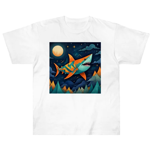 Flying Shark Heavyweight T-Shirt