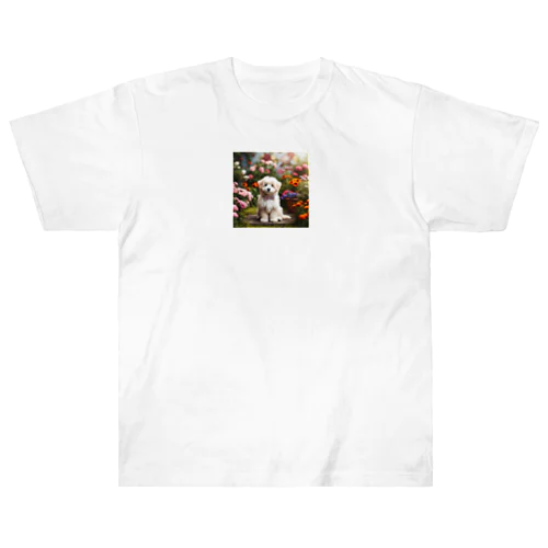 はなを見るわんちゃんー Heavyweight T-Shirt