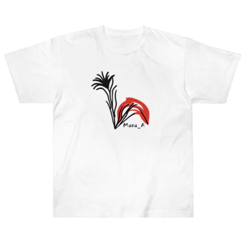 カラフルTillandsia ヘビーウェイトTシャツ