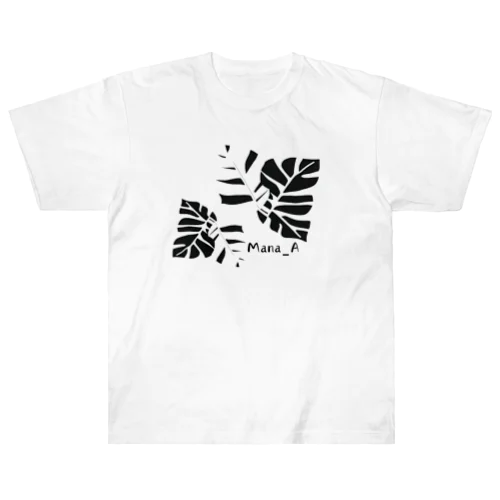 カラフルMonstera ヘビーウェイトTシャツ