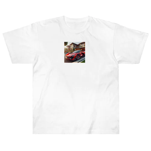 かっこいい赤いスポーツカー Heavyweight T-Shirt