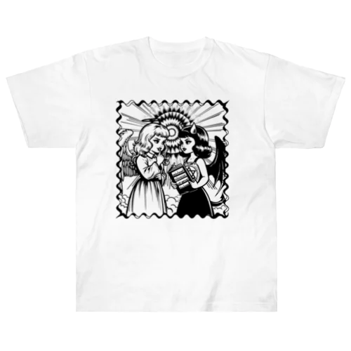 天使と悪魔の計画 Heavyweight T-Shirt