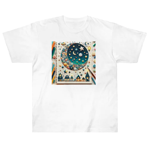 夜空の煌き✨ ヘビーウェイトTシャツ
