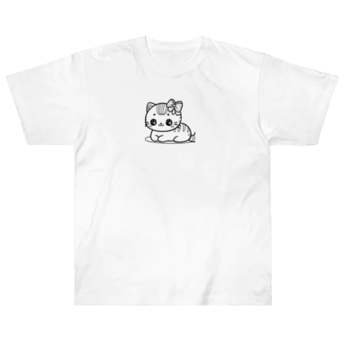 疲れを癒やすねこちゃん Heavyweight T-Shirt