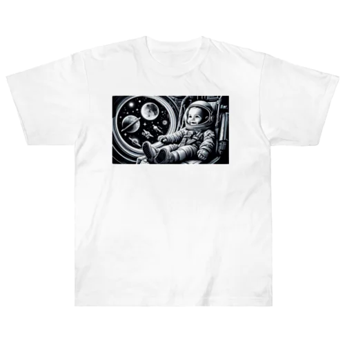 宇宙船に乗った赤ちゃん4 Heavyweight T-Shirt