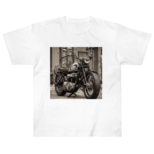 ヴィンテージオートバイの美学 ヘビーウェイトTシャツ