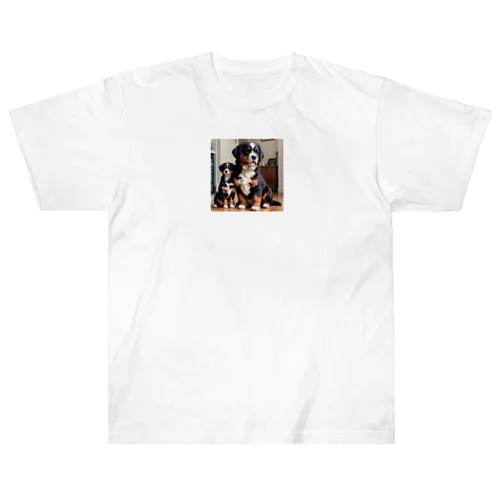 犬の親子 Heavyweight T-Shirt