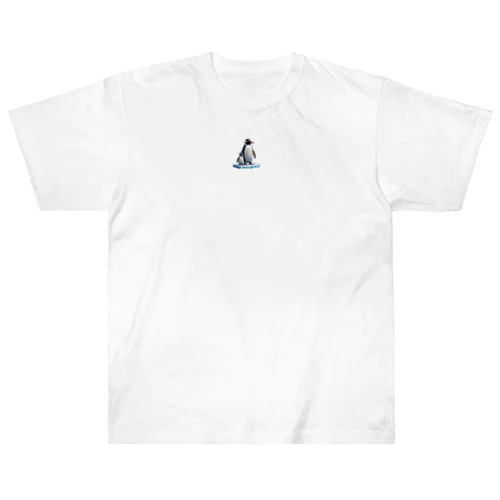 ペンギンの親子 ヘビーウェイトTシャツ