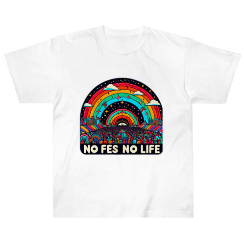 NO FES NO LIFE ヘビーウェイトTシャツ