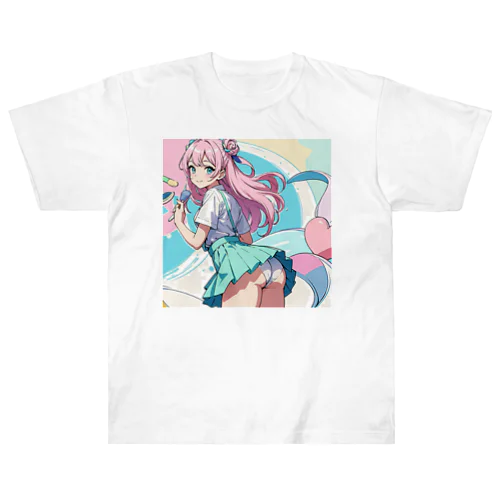 魔法メイク少女 Heavyweight T-Shirt