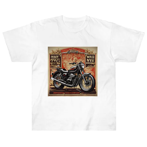 レトロモーターサイクルの魅力 Heavyweight T-Shirt