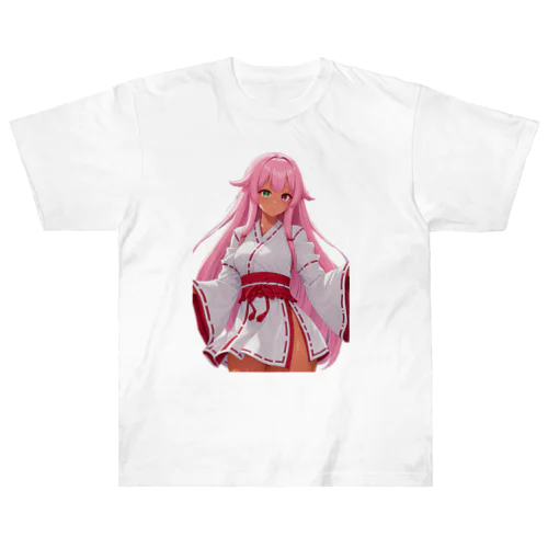 巫女 ヘビーウェイトTシャツ