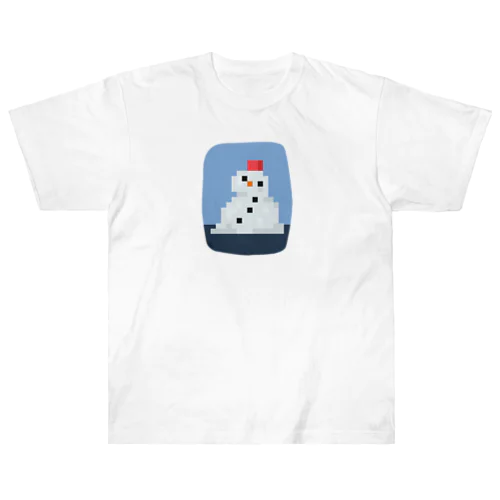 メルトインヒート：雪だるま Heavyweight T-Shirt