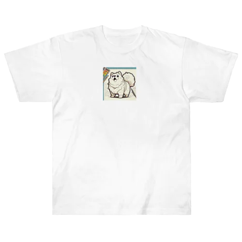 絵を描きたいワンチャン Heavyweight T-Shirt