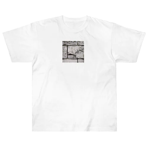 白いブロック Heavyweight T-Shirt