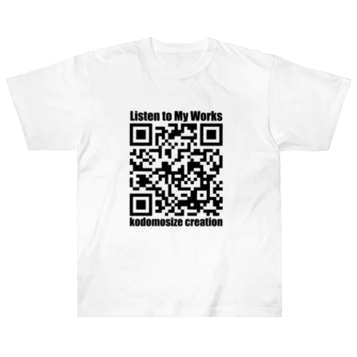 QR_YOUTUBE_kodomosize creation Heavyweight T-Shirt