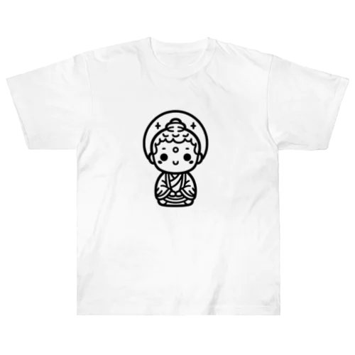 かわいい菩薩のシンプルイラスト Heavyweight T-Shirt