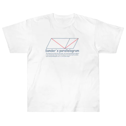 Sander's parallelogram (navy) ヘビーウェイトTシャツ