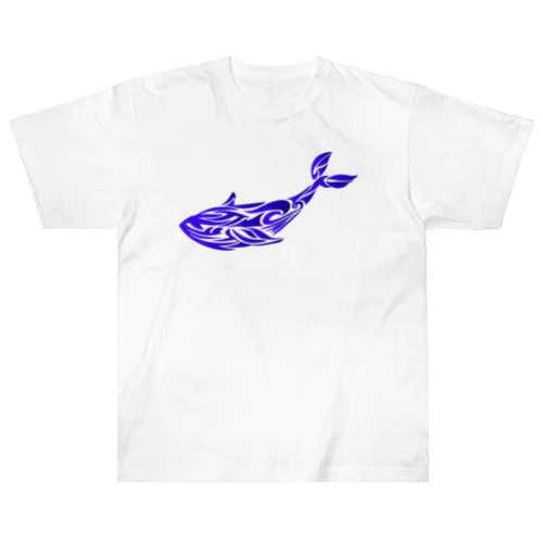 トライバルクジラ ヘビーウェイトTシャツ