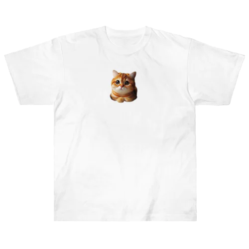 オレンジタビー猫　ふわくん ヘビーウェイトTシャツ