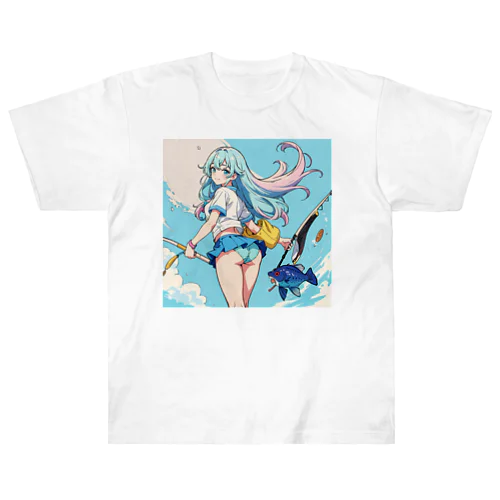 魔法アングラー少女 ヘビーウェイトTシャツ