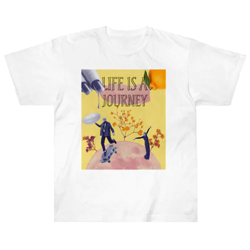 Life is a Journey ヘビーウェイトTシャツ