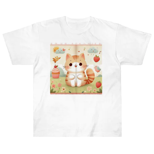 「可愛い猫」グッズ Heavyweight T-Shirt