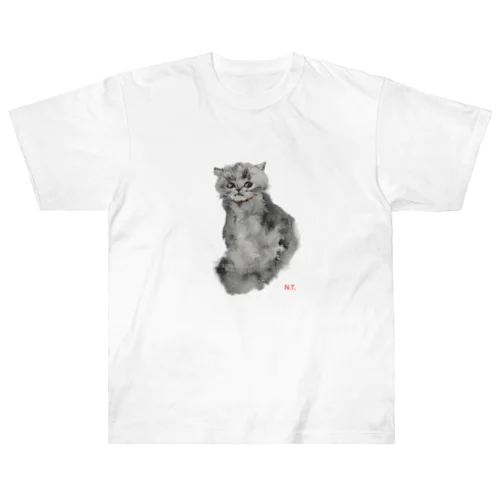 宇宙仔猫ちゃん ヘビーウェイトTシャツ