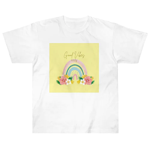 Rainbow_Good Vibes Only Heavyweight T-Shirt
