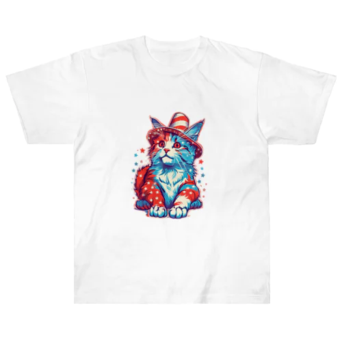 猫LOVEアメリカ　　 Heavyweight T-Shirt