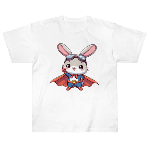 かわいいうさぎのヒーロー Heavyweight T-Shirt