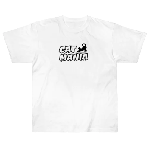 【キャットマニア】シンプルデザイン Heavyweight T-Shirt
