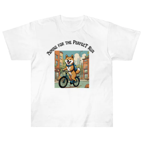 柴と自転車 ヘビーウェイトTシャツ