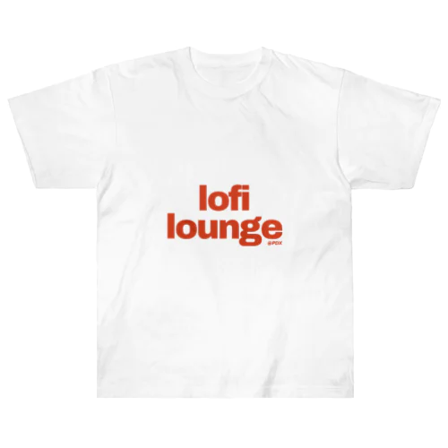 Lofi Lounge 赤 ヘビーウェイトTシャツ