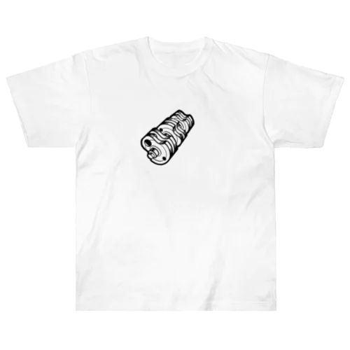 Crankshaft Simple　（クランクシャフト_シンプル） ヘビーウェイトTシャツ