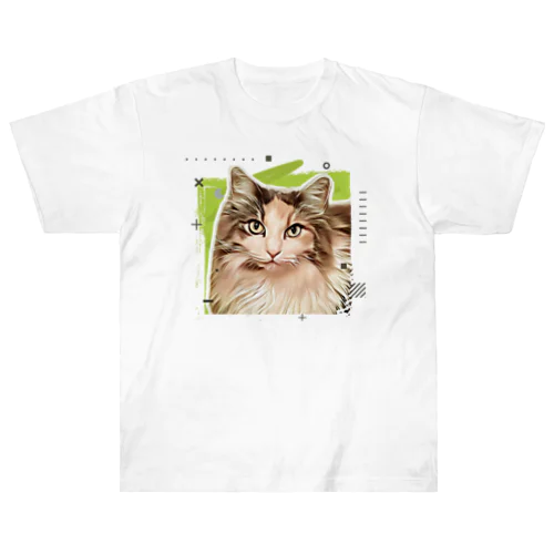 2024夏新作　ぱっちりお目目のおネコさま ヘビーウェイトTシャツ