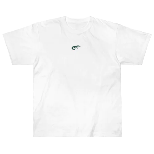 ワニシリーズ3みどりのワニ Heavyweight T-Shirt