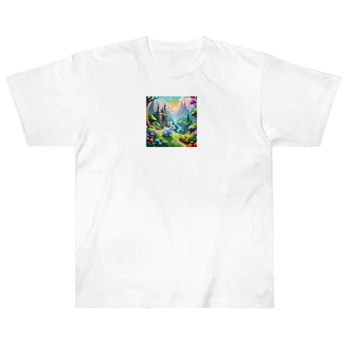 魔法の国の白ウサギ Heavyweight T-Shirt