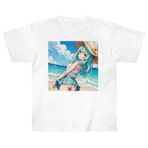 魔法麦わら少女 Heavyweight T-Shirt