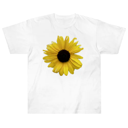 日本の風景:近所のひまわり、Japanese scenery: Sunflowers in the neighborhood ヘビーウェイトTシャツ