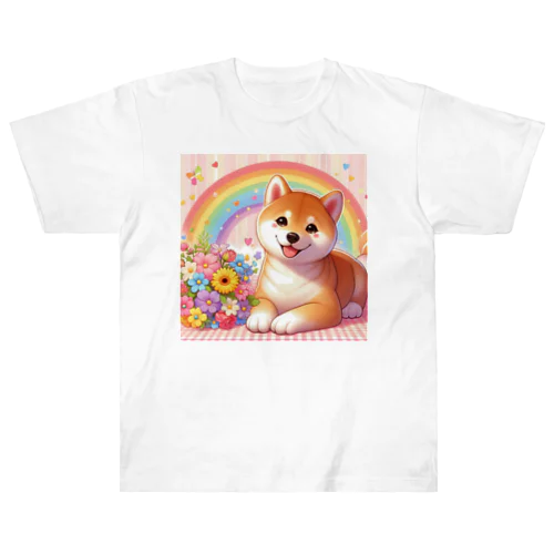 夢の中の柴犬 Heavyweight T-Shirt