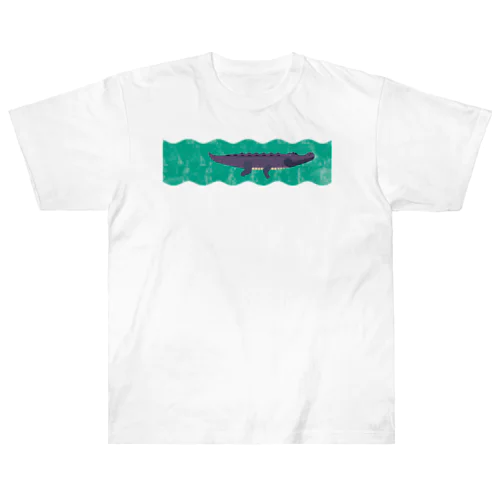 アメリカアリゲーター〈ミシシッピ川 ver.〉 Heavyweight T-Shirt