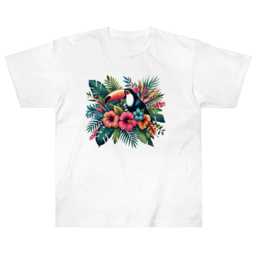 夏Tシャツ🌺花柄🌺ボタニカルアイテム Heavyweight T-Shirt