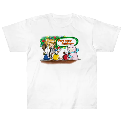 りんごを食べよう ヘビーウェイトTシャツ