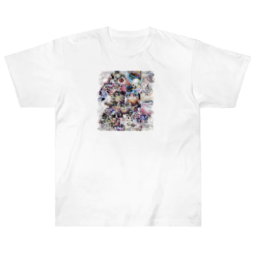 桜カラーの幸せデザイン Heavyweight T-Shirt
