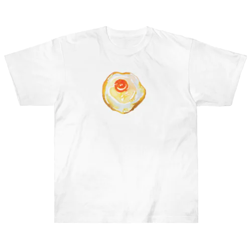 目玉焼き　水彩 Heavyweight T-Shirt